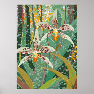 Affiche Art de l'orchidée V12