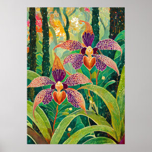Affiche Art de l'orchidée V26
