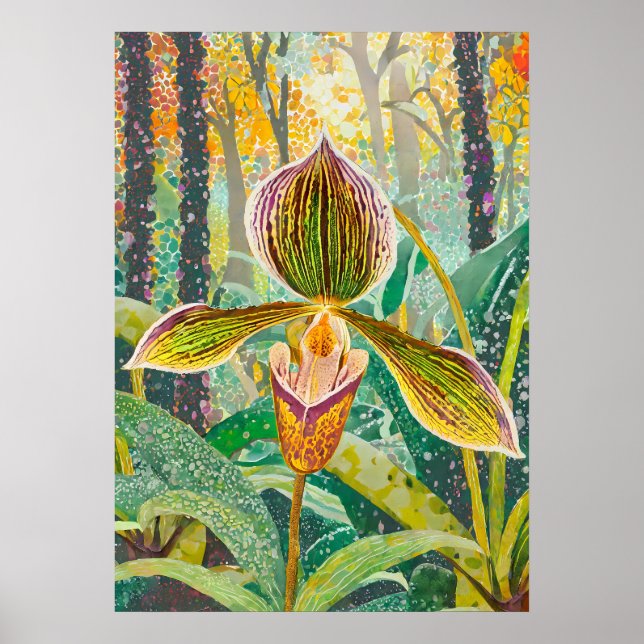 Affiche Art de l'orchidée V41 (Devant)