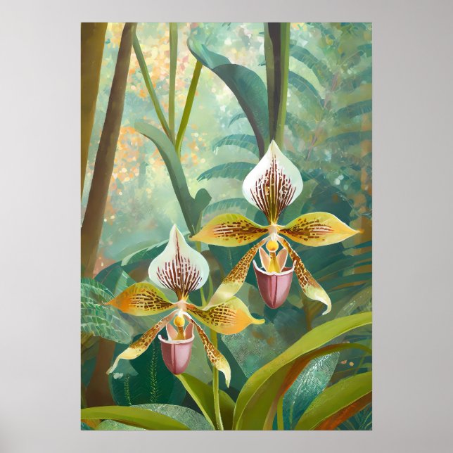 Affiche Art de l'orchidée V42 (Devant)