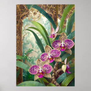 Affiche Art de l'orchidée V53