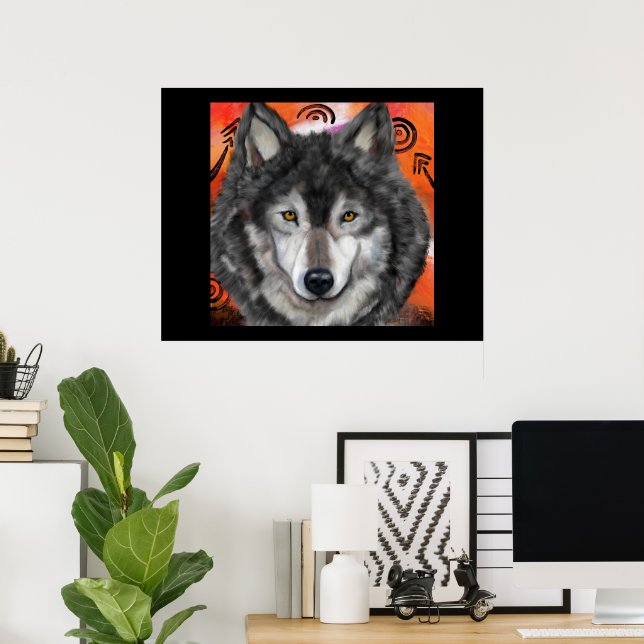 Affiche Art de loup (Bureau à domicile)