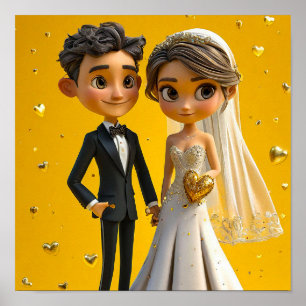 Affiche Art de mariage