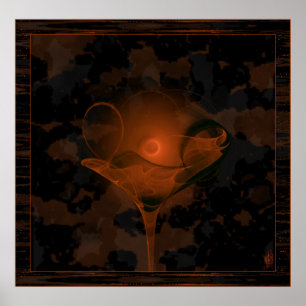 Affiche Art de Martini de Faery de pain grillé de Samhain