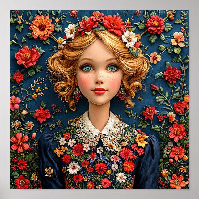 Affiche art de Mary Poppins dessiné (Devant)