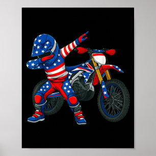 Affiche Art de moto cross drôle pilote moto motocross Dirt