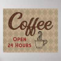 Art de panneau de salon de café rétro