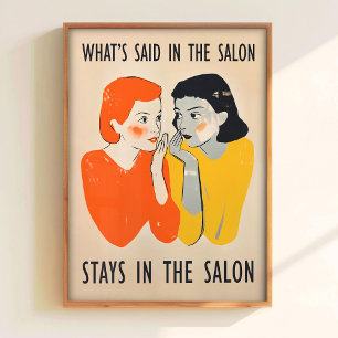 Affiche Art de paroi de salon de coiffure imprimable Coiff