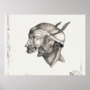 Affiche art de Paul Klee, Komiker,