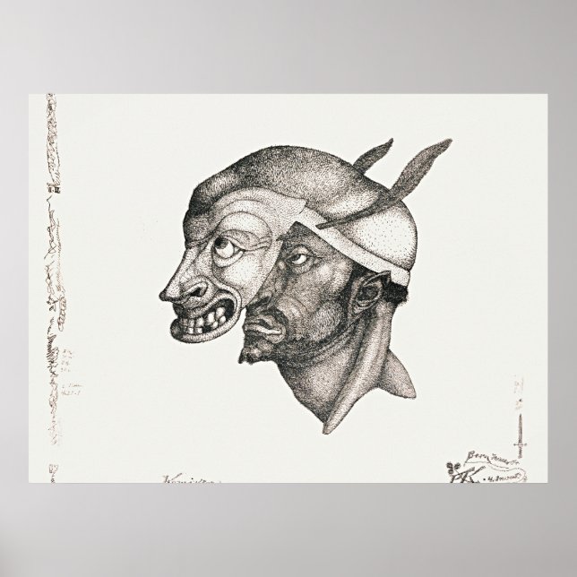 Affiche art de Paul Klee, Komiker, (Devant)