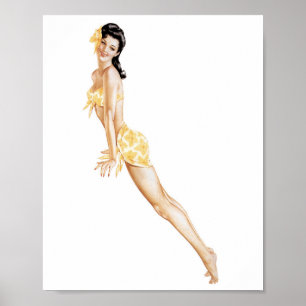 Affiche Art de pin-up vintage trois