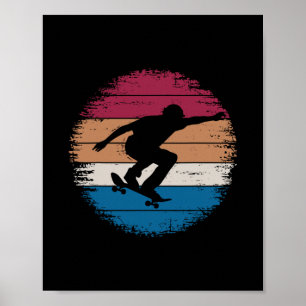 Affiche Art de planche à roulettes cool pour hommes femmes
