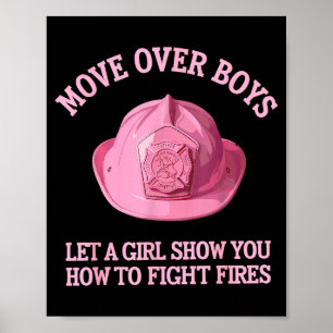Affiche Art de pompier drôle pour femmes filles femme pomp