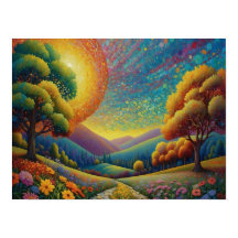 Art de prairie coloré