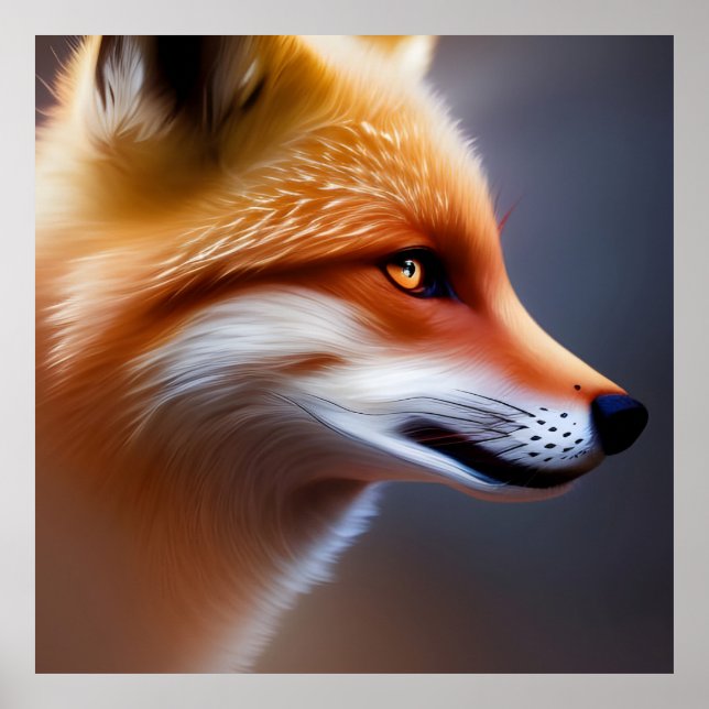 Affiche Art de Red Fox AI (Devant)