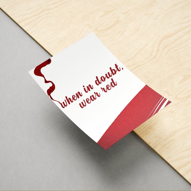 Affiche Art de salon de manucure Confiance Rouge (Créateur téléchargé)