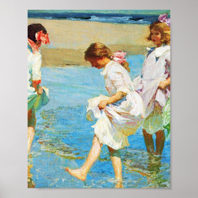 Affiche Art de scène de plage par Edward Henry Potthast (Devant)