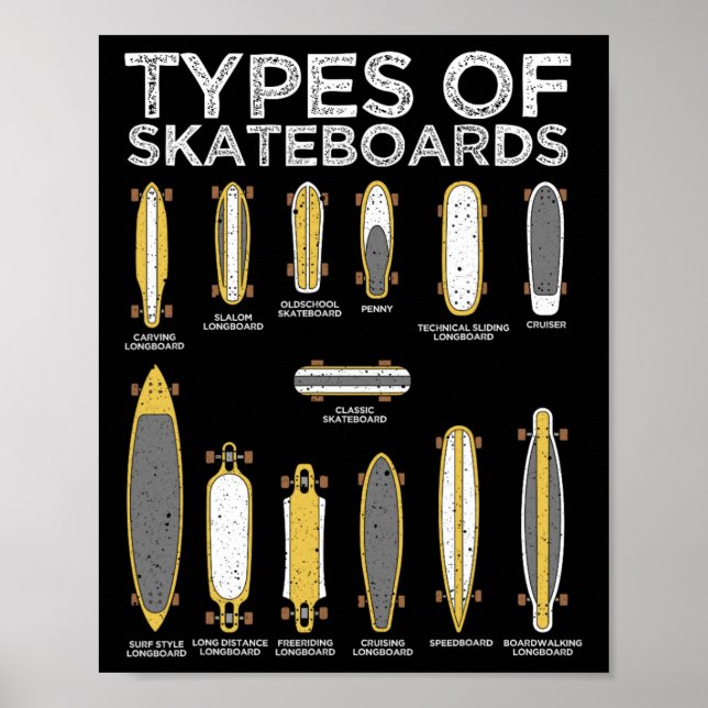 Affiche Art de skateboard cool pour hommes femmes skateboa (Devant)