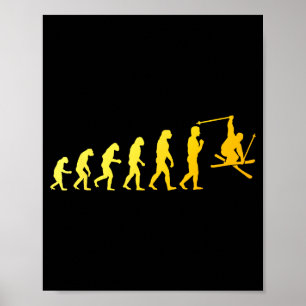 Affiche Art de ski cool pour hommes femmes thème ski