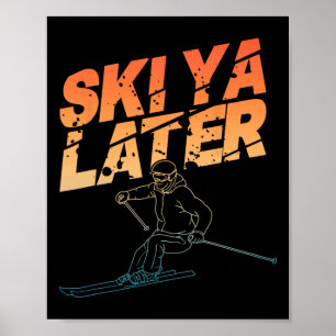 Affiche Art de ski pour hommes femmes planche à neige ski