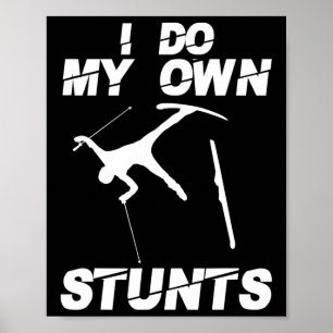 Affiche Art de ski unique pour hommes femmes enfants skieu