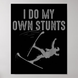 Affiche Art de ski unique pour hommes femmes enfants skieu