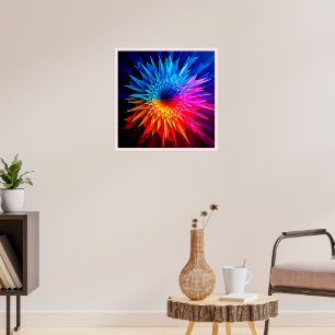 Affiche Art de Starburst Étoilé Chaud Froid Pointu