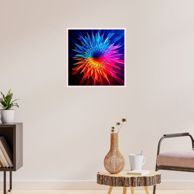 Affiche Art de Starburst Étoilé Chaud Froid Pointu (Salon 3)
