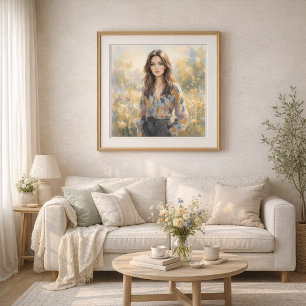 Affiche Art de style impressionniste de femme élégante