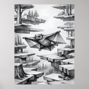 Affiche Art de suspension Colugo Air Glide
