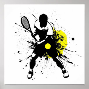 Affiche Art de Tennis élégant