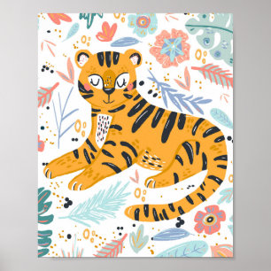 Affiche Art de Tigre Mignon