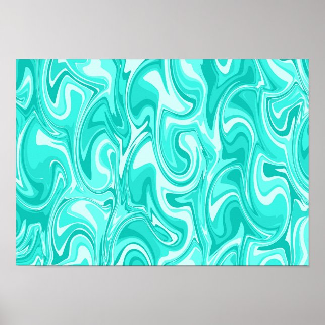 Affiche Art de tourbillon abstrait (Devant)