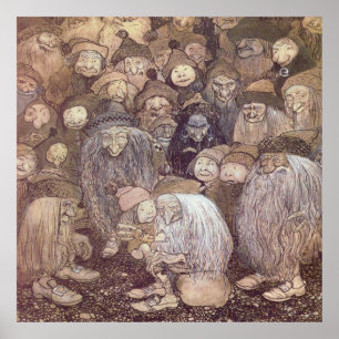 Affiche Art de troll de John Bauer