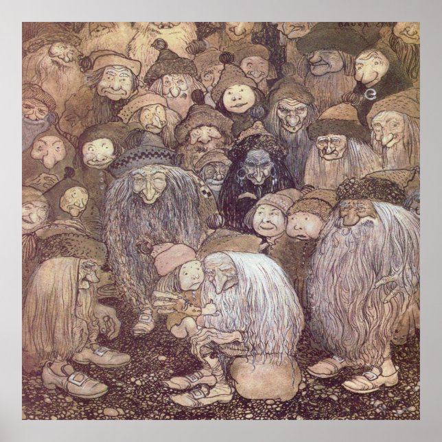 Affiche Art de troll de John Bauer (Devant)