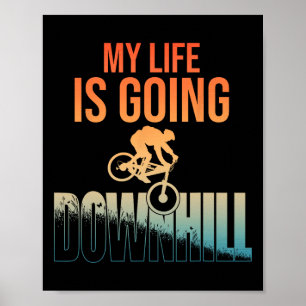 Affiche Art de vélo de montagne cool pour hommes garçons d