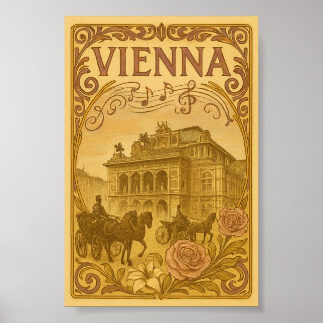 Affiche Art de Vienne vintage (Devant)