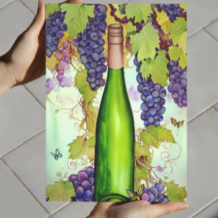 Affiche Art de vin à l'aquarelle
