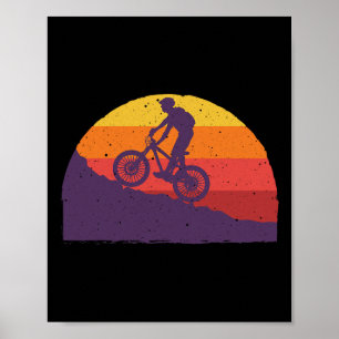 Affiche Art de VTT pour hommes femmes cycliste VTT Montagn