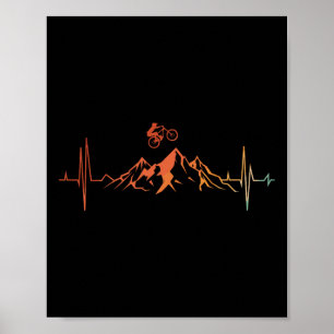 Affiche Art de VTT pour hommes femmes VTT en descente
