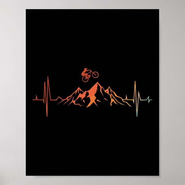 Affiche Art de VTT pour hommes femmes VTT en descente  (Devant)