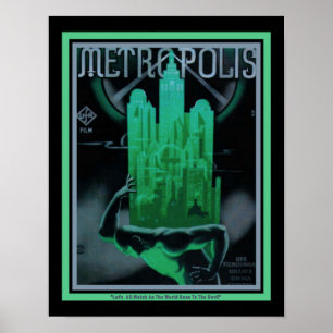 Affiche Art Deco 1927 "Metropolis" Movie