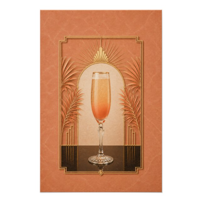 Affiche Art Déco Bellini | Décoration de bar (Devant)