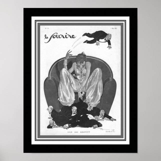 Affiche Art Deco "Fin De Saison" 1931 (Devant)