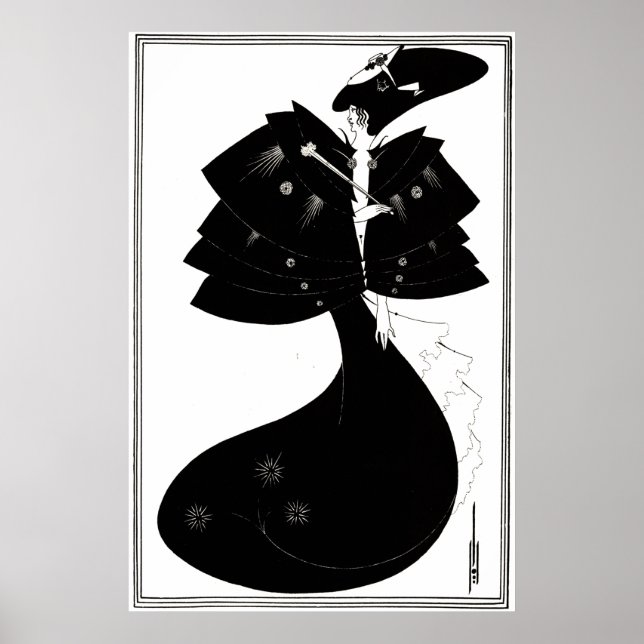 Affiche Art Déco/Nouveau ~ Le Cap Noir par Beardsley (Devant)