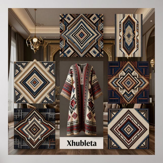 Affiche Art Deco Opulence Geometric Patterns I HER_XHU_001 (Devant)