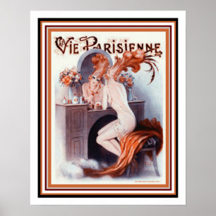 Affiche Art Déco parisienne "Showgirl" 16 x 20