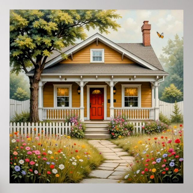 Affiche Art décoratif - Accueil Sweet Home #5 (Devant)