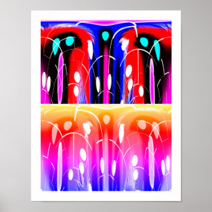 Affiche Art décoratif de dimensions extraterrestres