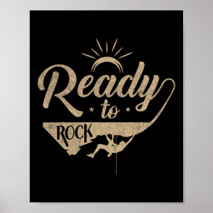 Affiche Art d'escalade pour hommes femmes grimpeur de roch